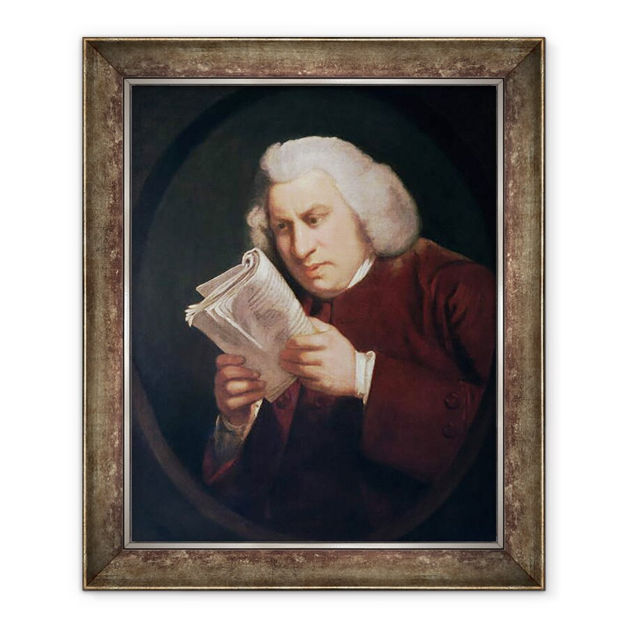 Tablou inramat - Joshua Reynolds - Dr. Samuel Johnson 1709-84 1775, 70 x 85 cm