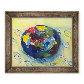 Tablou inramat - Julie Held - Cirese si verdeata, 2017, 70 x 85 cm Tablou inramat - Julie Held - Cirese si verdeata, 2017, 70 x 85 cm