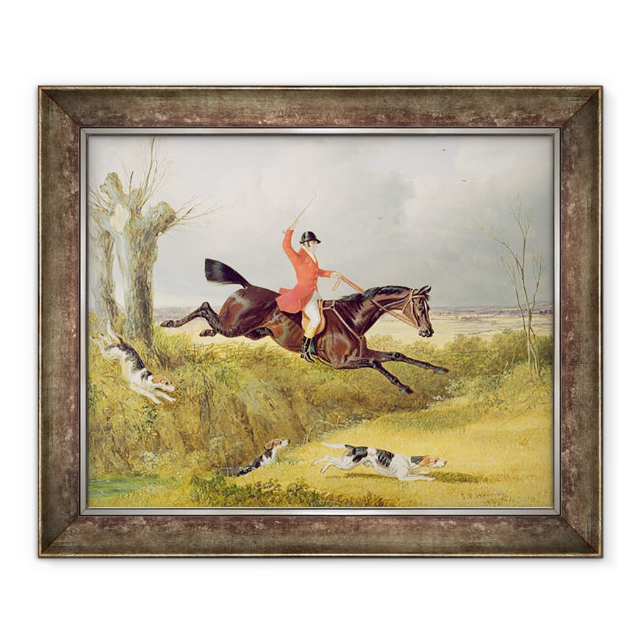 Tablou inramat - John Frederick Herring Snr - Curatarea unui sant, 70 x 85 cm