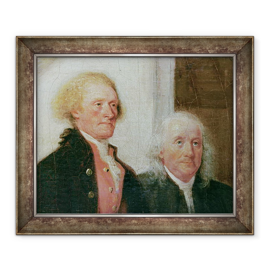 Tablou inramat - John Trumbull - Elaborarea Declaratiei de Independenta, 28 iunie 1776, 70 x 85 cm