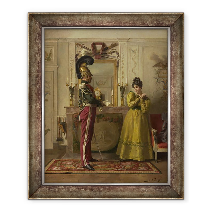 Tablou inramat - Jules Worms - Plecare pentru revizuire, 70 x 85 cm