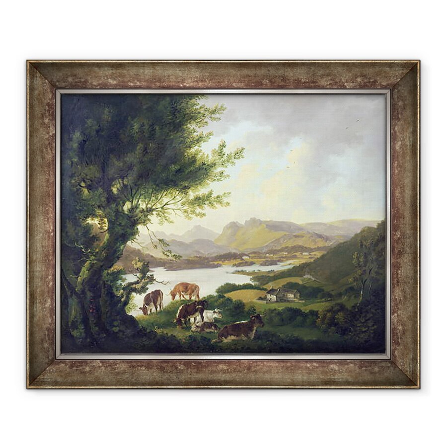 Tablou inramat - Julius Caesar Ibbetson - Lacul Windemere, 70 x 85 cm