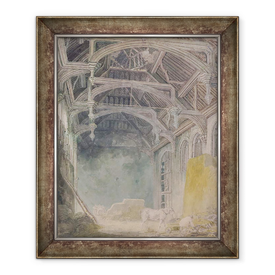 Tablou inramat - Joseph Mallord William Turner - Interiorul Palatului Sfantului Ioan, Eltham, 70 x 85 cm