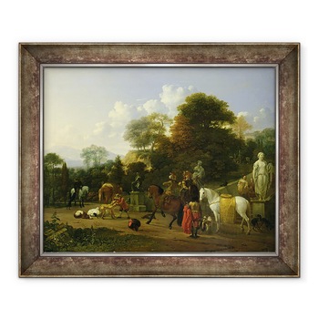 Tablou inramat - Karel Dujardin - Dupa vanatoare, 70 x 85 cm Tablou inramat - Karel Dujardin - Dupa vanatoare, 70 x 85 cm