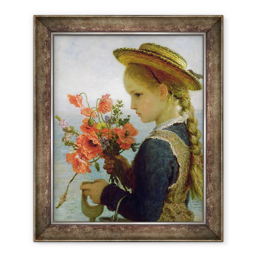 Tablou inramat - Karl Wilhelm Friedrich Bauerle - Poppy Girl, 70 x 85 cm