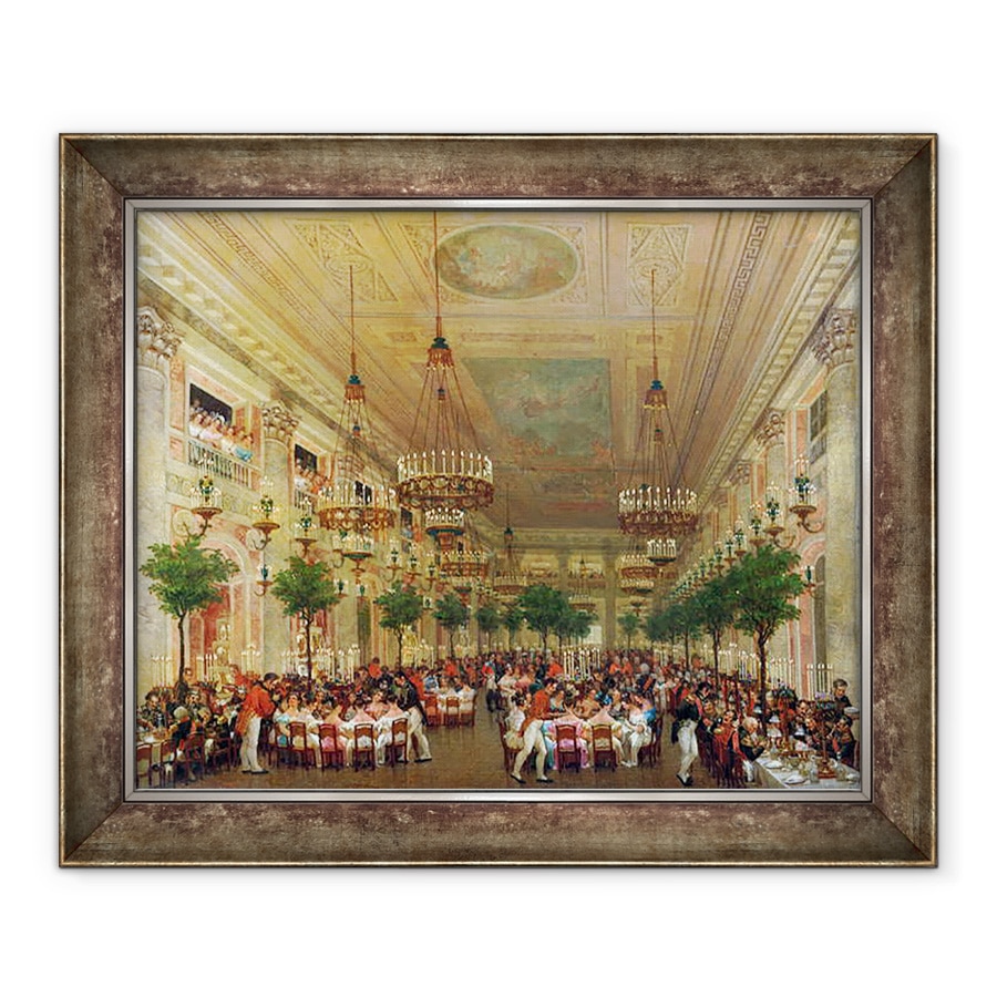Tablou inramat - Le Baron Attalin - Sarbatoarea la Tuileries pentru a sarbatori casatoria lui Leopold I 1790-1865 cu Printesa Louise de Orleans 1812-50 1832, 70 x 85 cm