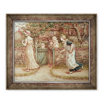 Tablou inramat - Kate Greenaway - Lucy Medalionul si-a pierdut buzunarul, 70 x 85 cm Tablou inramat - Kate Greenaway - Lucy Medalionul si-a pierdut buzunarul, 70 x 85 cm