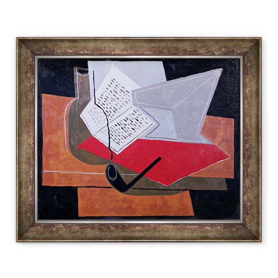 Tablou inramat - Juan Gris - Bowl si carte, 50 x 60 cm