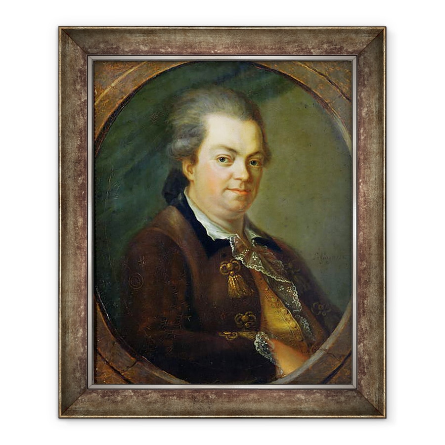 Tablou inramat - Le Gay - Portret presupus a fi contele Alessandro di Cagliostro 1743-95 1778, 70 x 85 cm