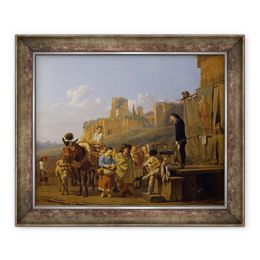 Tablou inramat - Karel Dujardin - sarlatanii italieni, 70 x 85 cm