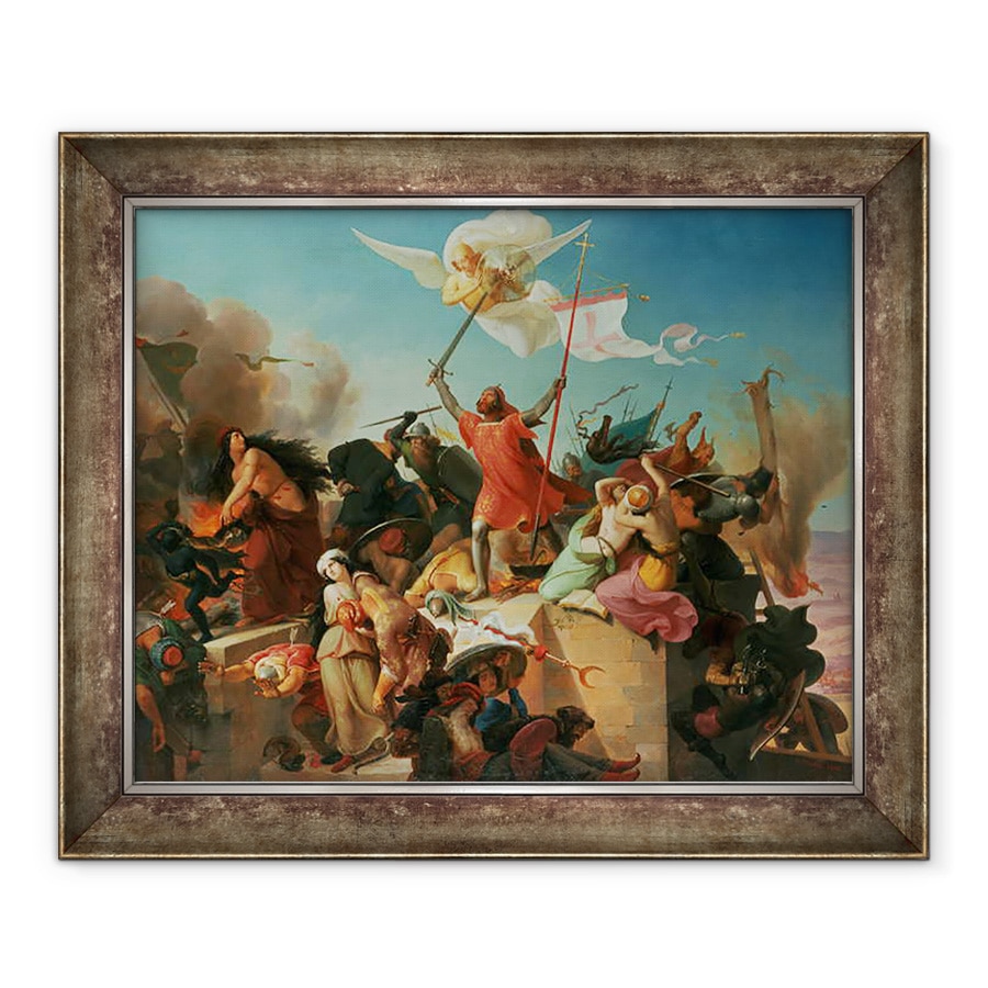 Tablou inramat - Karl Mucke - Godfrey de Bouillon, 70 x 85 cm