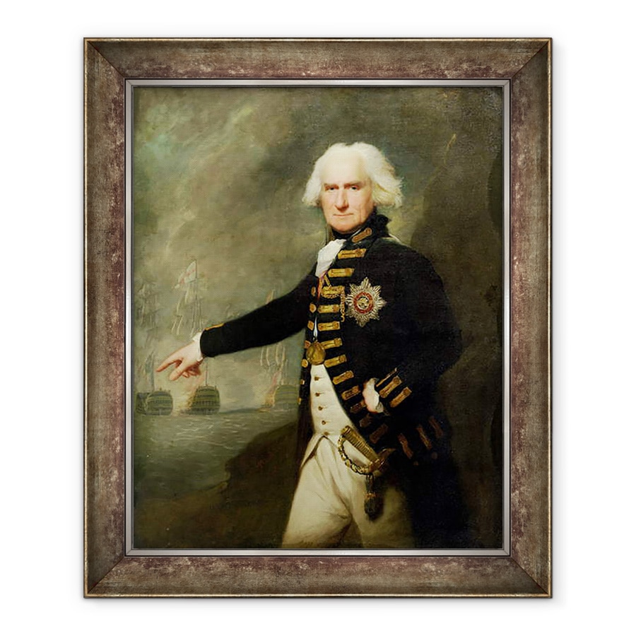 Tablou inramat - Lemuel Francis Abbott - Amiralul Lord Bridport 1727-1814 c.1795, 70 x 85 cm