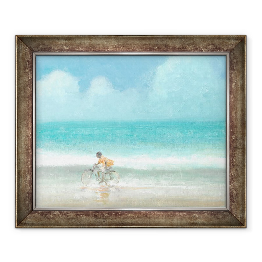 Tablou inramat - Lincoln Seligman - Baiat pe bicicleta I, 70 x 85 cm