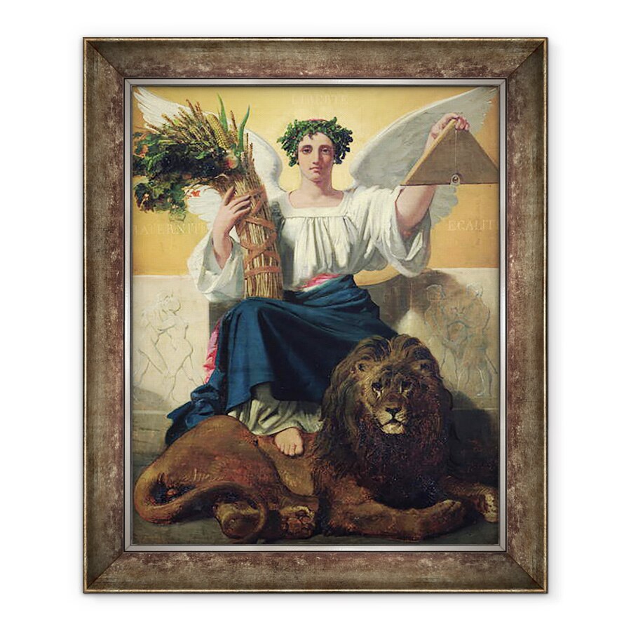 Tablou inramat - Jules Claude Ziegler - Republica, 50 x 60 cm