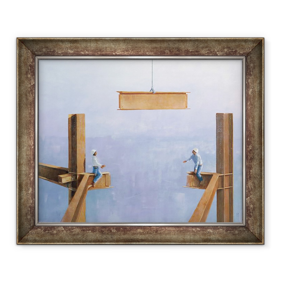 Tablou inramat - Lincoln Seligman - Plasarea ultimului link, 70 x 85 cm