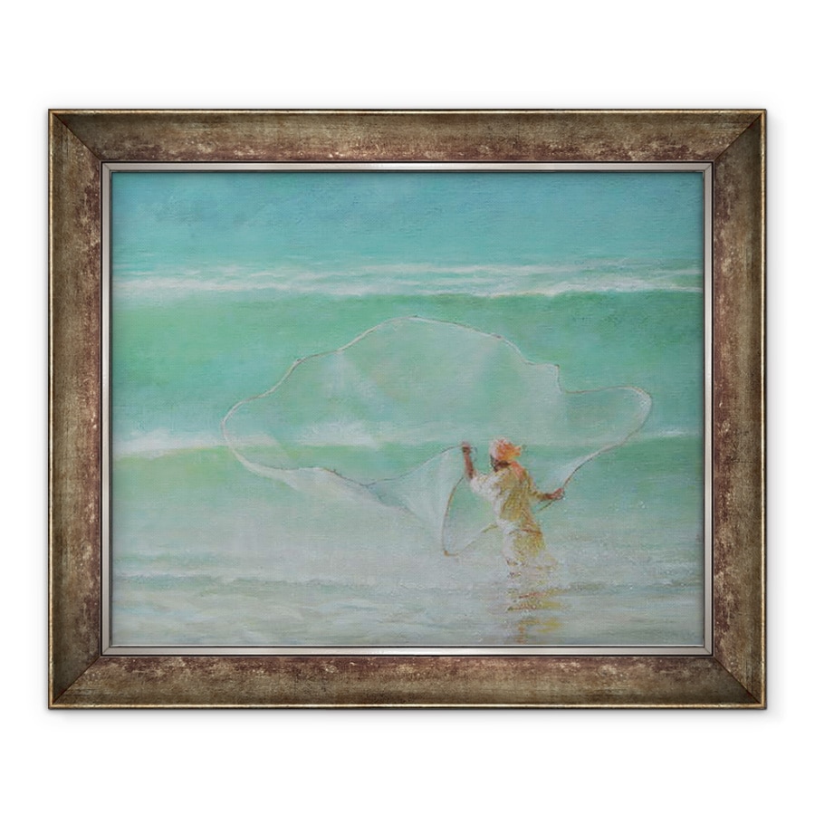 Tablou inramat - Lincoln Seligman - Pescar Singuratic 2019, 70 x 85 cm