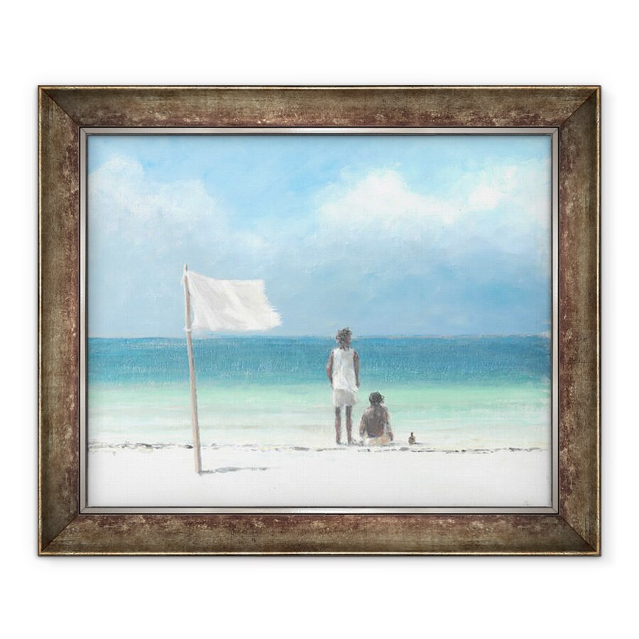 Tablou inramat - Lincoln Seligman - Baieti pe plaja, 70 x 85 cm