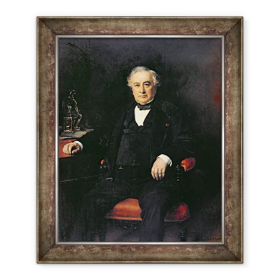 Tablou inramat - Leon Joseph Florentin Bonnat - Isaac Pereire 1806-80 1878, 50 x 60 cm