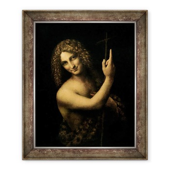 Tablou inramat - Leonardo da Vinci - Sfantul Ioan Botezatorul, 70 x 85 cm Tablou inramat - Leonardo da Vinci - Sfantul Ioan Botezatorul, 70 x 85 cm