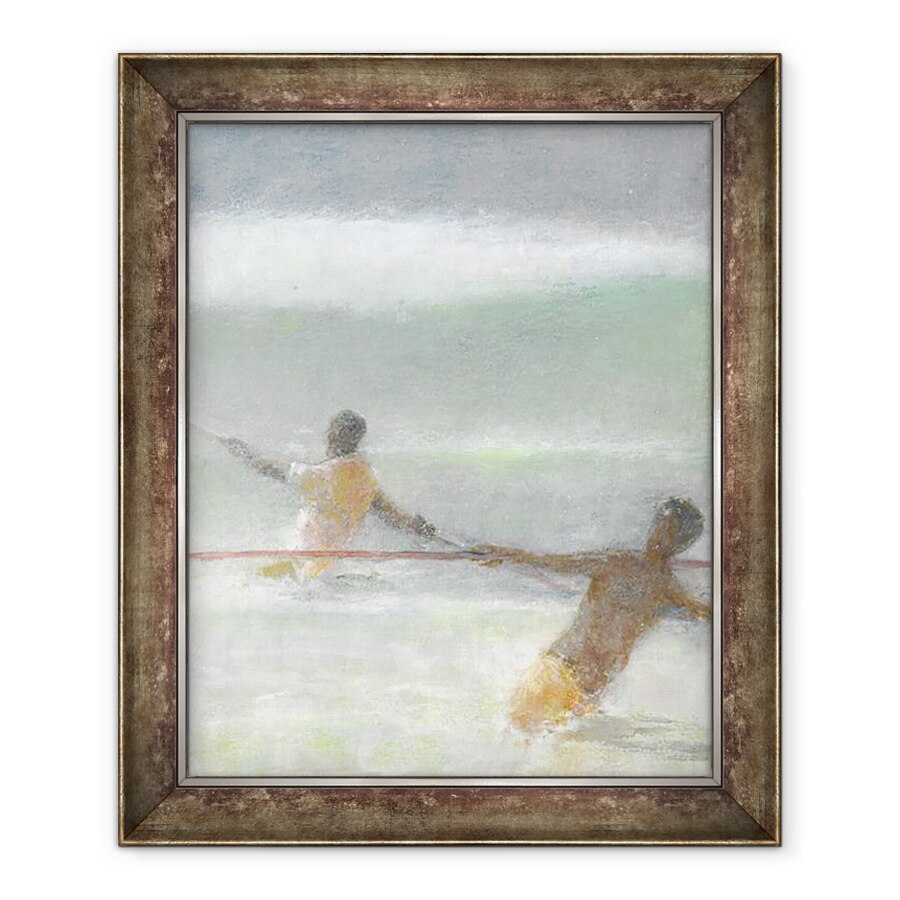 Tablou inramat - Lincoln Seligman - Plase de tractare a pescarilor, 50 x 60 cm