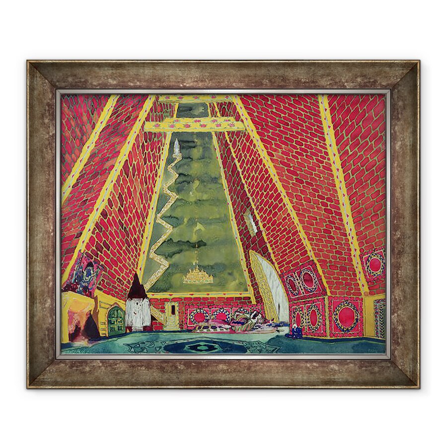 Tablou inramat - Leon Bakst - Set de design pentru Thamar, 70 x 85 cm