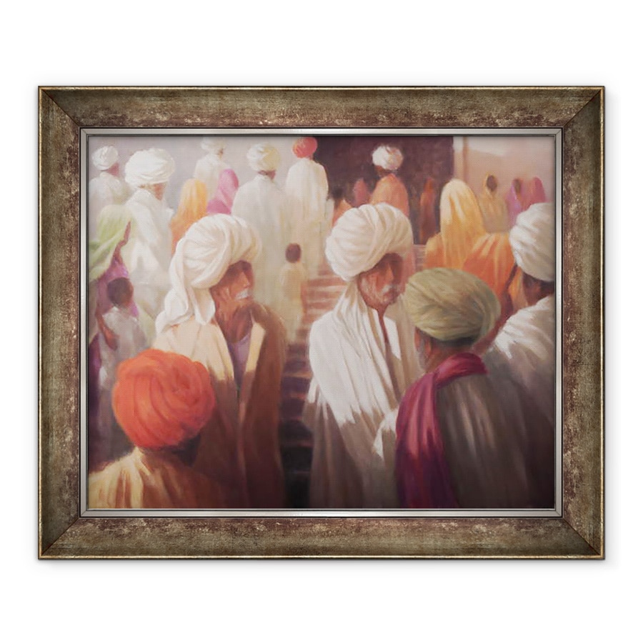 Tablou inramat - Lincoln Seligman - La intrarea templului, 70 x 85 cm