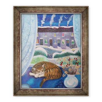 Tablou inramat - Lisa Graa Jensen - Cosy Cat, 2016, 70 x 85 cm Tablou inramat - Lisa Graa Jensen - Cosy Cat, 2016, 70 x 85 cm