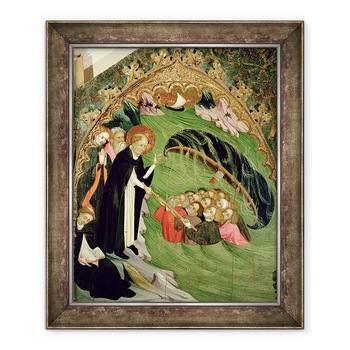 Tablou inramat - Lluis Borrassa - St Dominic Salvarea Pescarilor naufragiati de la inec, detaliu de la Altarul Sf. Claire, 70 x 85 cm Tablou inramat - Lluis Borrassa - St Dominic Salvarea Pescarilor naufragiati de la inec, detaliu de la Altarul Sf. Claire, 70 x 85 cm
