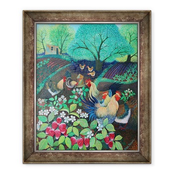 Tablou inramat - Lisa Graa Jensen - Petrecere gaina, 2016, 70 x 85 cm Tablou inramat - Lisa Graa Jensen - Petrecere gaina, 2016, 70 x 85 cm