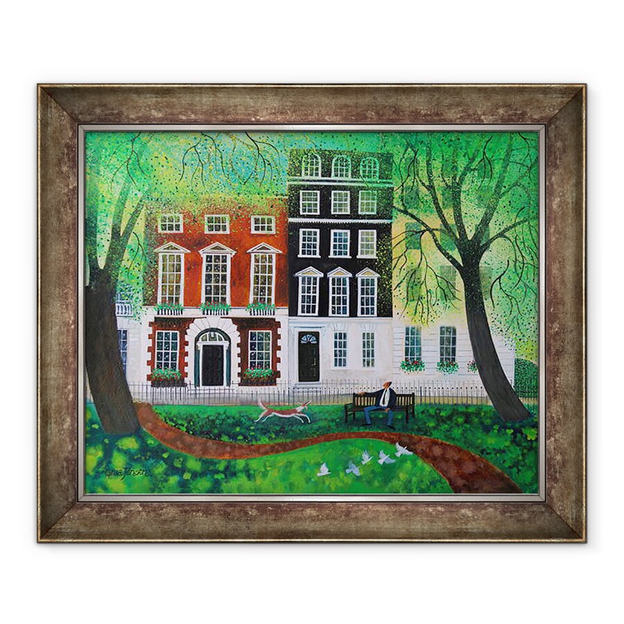 Tablou inramat - Lisa Graa Jensen - Relaxare in Berkley Square 2016., 50 x 60 cm