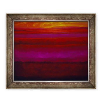 Tablou inramat - Lee Campbell - Aur si Magenta, 2005, 70 x 85 cm Tablou inramat - Lee Campbell - Aur si Magenta, 2005, 70 x 85 cm