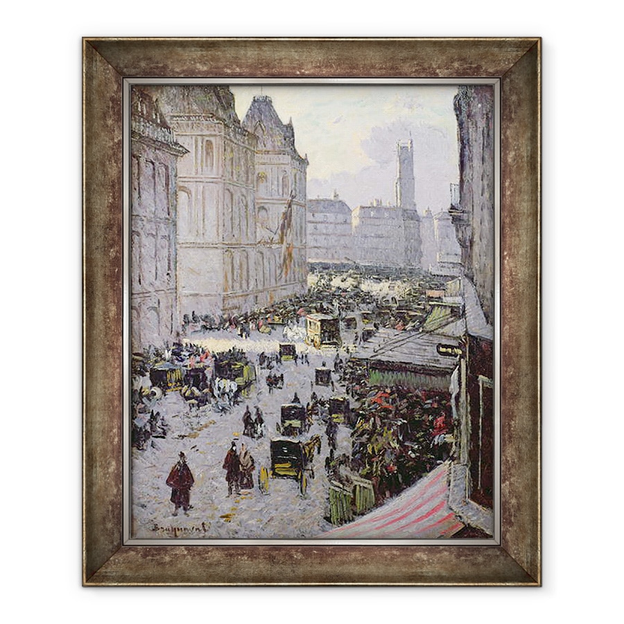 Tablou inramat - Louis Braquaval - Paris Street Scene, 70 x 85 cm