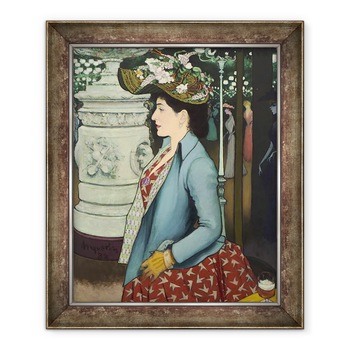 Tablou inramat - Louis Anquetin - O femeie eleganta la Élysée Montmartre Élégante à lÉlysée Montmartre, 70 x 85 cm Tablou inramat - Louis Anquetin - O femeie eleganta la Élysée Montmartre Élégante à lÉlysée Montmartre, 70 x 85 cm