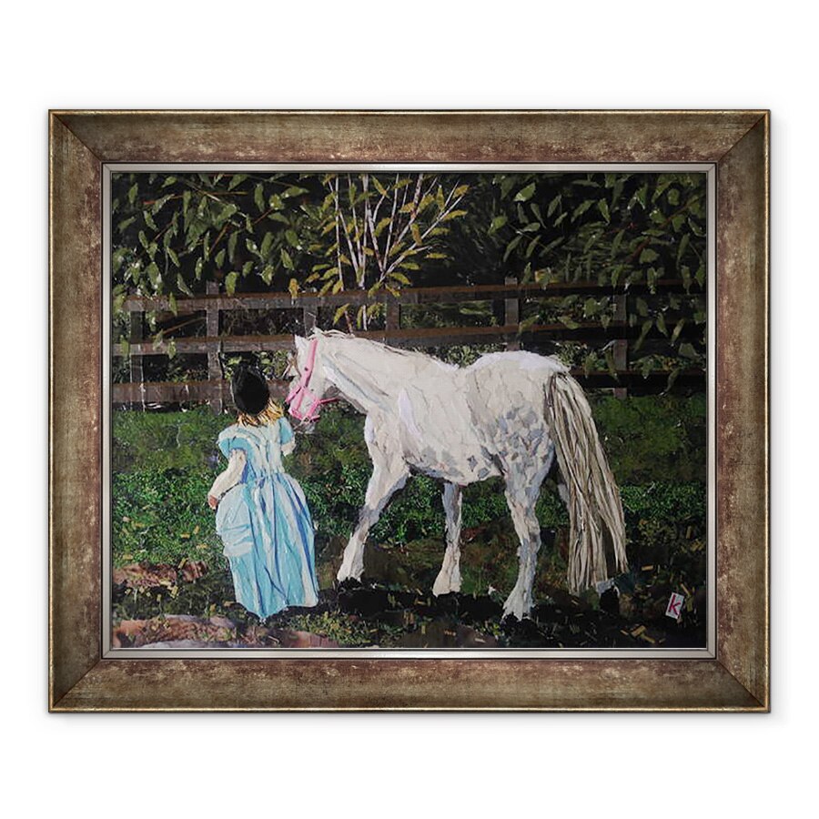 Tablou inramat - Kirstie Adamson - Sa ne prefacem - Printesa si calul ei, 70 x 85 cm