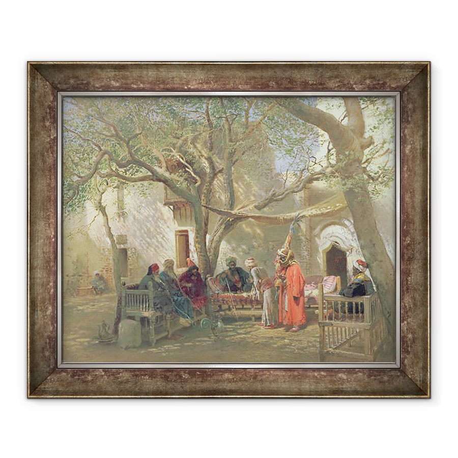 Tablou inramat - Konstantin Egorovich Makovsky - Dervisi in Cairo, 70 x 85 cm