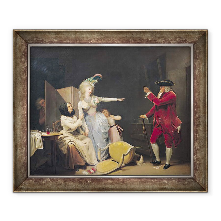 Tablou inramat - Louis Leopold Boilly - Batranul gelos, 70 x 85 cm