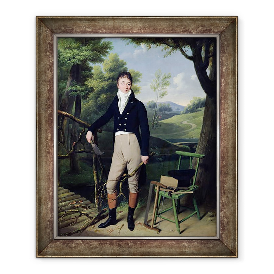 Tablou inramat - Louis Leopold Boilly - Portret De Barbat, posibil Monsieur dAucourt de Saint-Just, 50 x 60 cm