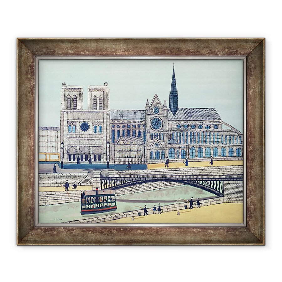 Tablou inramat - Louis Vivin - Notre-Dame partea de sud, 70 x 85 cm