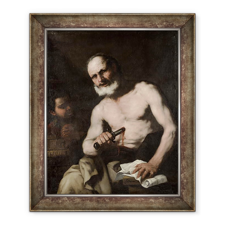 Tablou inramat - Luca Giordano - Cato de Utica 95-46 i.Hr., 70 x 85 cm