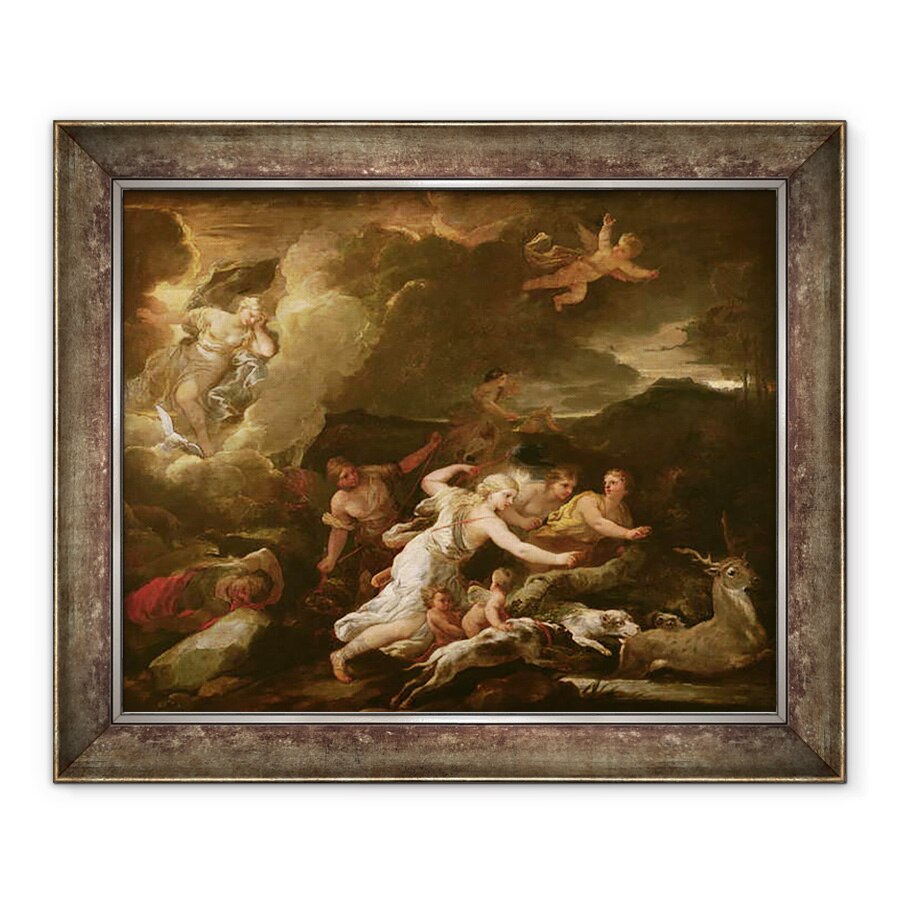 Tablou inramat - Luca Giordano - Vanatoarea Dianei, 70 x 85 cm