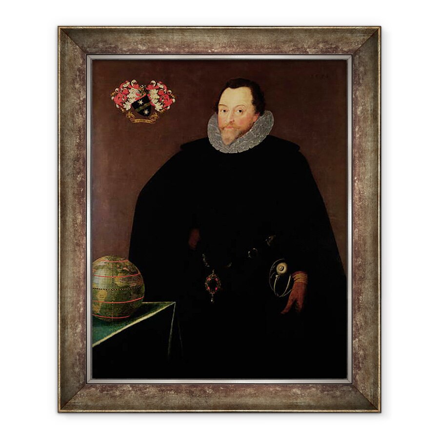 Tablou inramat - Marcus Gheeraerts the Younger - Portret De Sir Francis Drake 1540-1596 1591, 70 x 85 cm