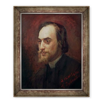 Tablou inramat - Marcellin Gilbert Desboutin - Erik Satie 1866-1925, 70 x 85 cm Tablou inramat - Marcellin Gilbert Desboutin - Erik Satie 1866-1925, 70 x 85 cm