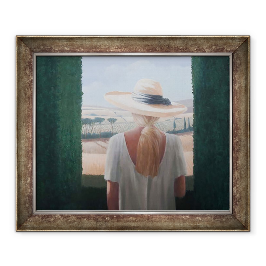 Tablou inramat - Lincoln Seligman - Fata, vedere din spate, Toscana, 50 x 60 cm