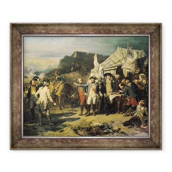 Tablou inramat - Louis Charles Auguste Couder - Asediul Yorktown, 17 octombrie 1781, 70 x 85 cm Tablou inramat - Louis Charles Auguste Couder - Asediul Yorktown, 17 octombrie 1781, 70 x 85 cm