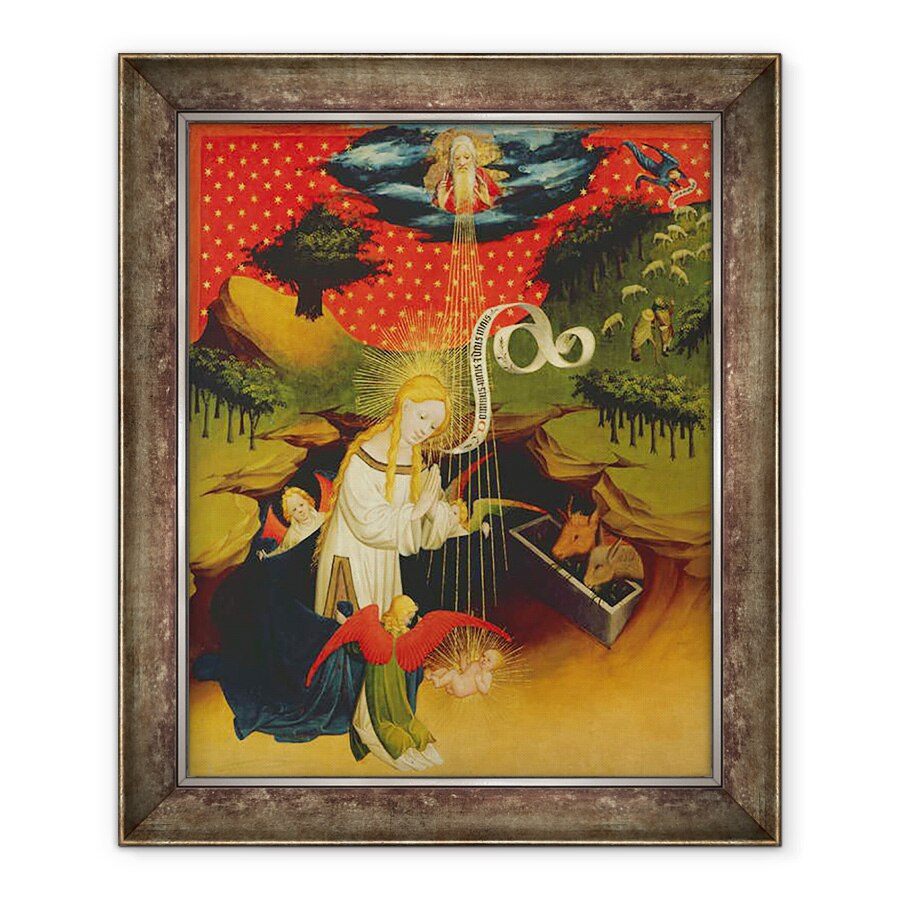 Tablou inramat - Master Francke - Nasterea Domnului, panou de la Altarul Sfantul Thomas de la Biserica Sfantul Ioan, Hamburg, 70 x 85 cm