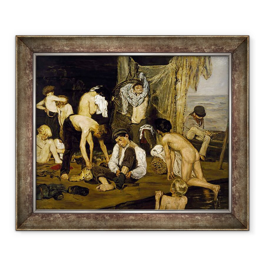 Tablou inramat - Max Liebermann - inotatori, 70 x 85 cm