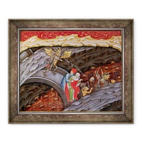 tablou inramat - master of the vitae imperatorum - ms 2017 f245 infernul lui dante cu un comentariu de guiniforte degli bargigi 50 x 60 cm imagen 14_0_
0