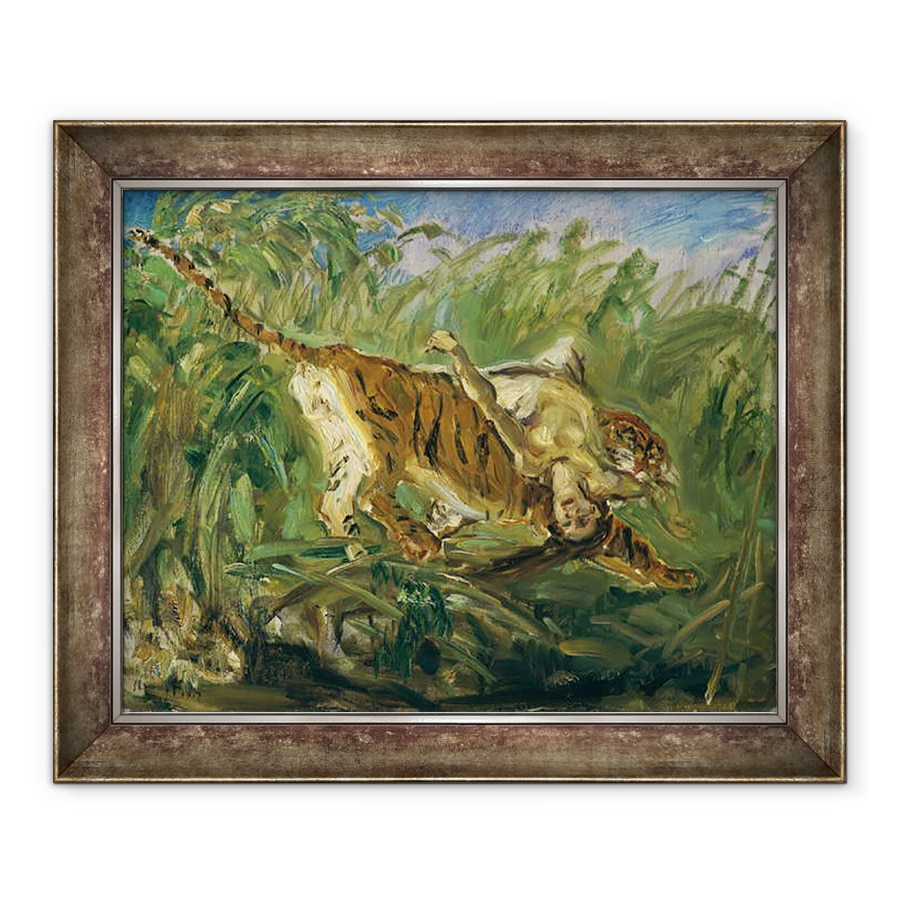 Tablou inramat - Max Slevogt - Tigru in jungla, 70 x 85 cm
