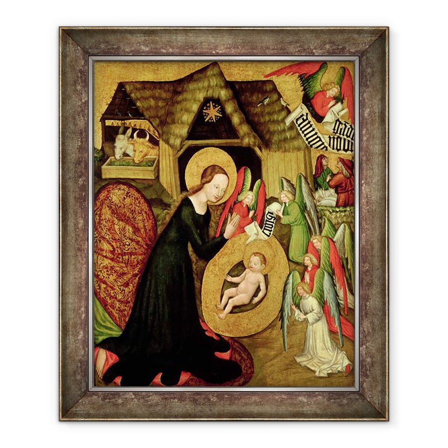 Tablou inramat - Master of Raigern - Nasterea Domnului, 70 x 85 cm