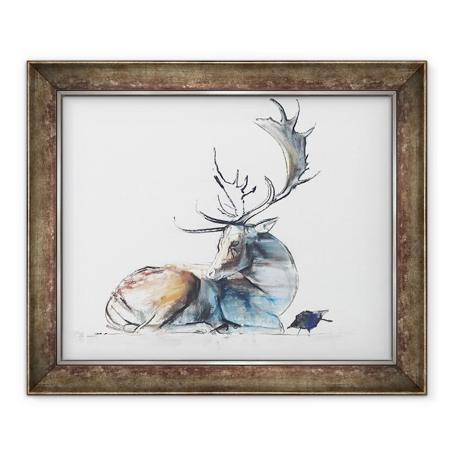 Tablou inramat - Mark Adlington - Buck si Pasare, 70 x 85 cm